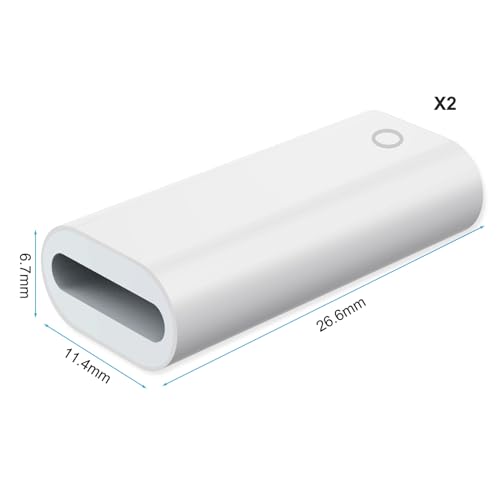 flintronic 2 Pcs Charging Adapter Connector Compatible with Apple Pencil 1st Generation - Image 2