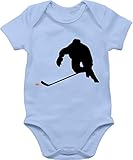 Sport & Bewegung Baby - Eishockey Sprint - 12/18 Monate - Babyblau - Baby Eishockey Kleidung - BZ10 - Baby Body Kurzarm für Jungen und Mädchen