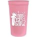 Balloons Tomorrow.com 22oz Customized Plastic Stadium Cups Quantity: 100 (Baby Pink)