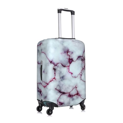 Purple Marble Texture Print Luggage Suitcase Cover Protector Luggage Washable Covers With Concealed Zipper3