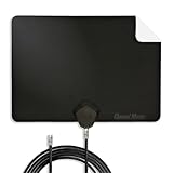 Channel Master FLATenna - Indoor Digital HDTV Antenna, 12' Coaxial Cable, Superior Reception Range & Signal Reliability, Supports 4K Smart TVs, OTA Broadcast & NextGen TV, Easy Install