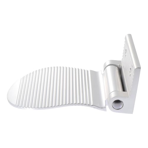 SUPVOX Reposapiés de Ducha Antideslizante de Aluminio Plata, Pedal Soporte para Pies, Accesorio Baño Cómodo y Seguro, Adecuado para Limpieza y Cuidado del Calzado, Uso Doméstico