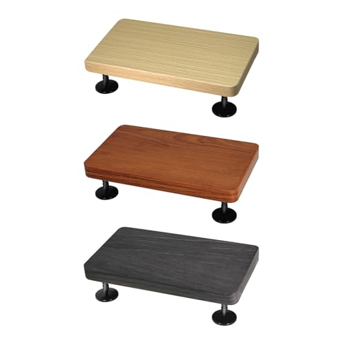 Soporte de altavoz antideslizante con base rectangular de madera aislante 6