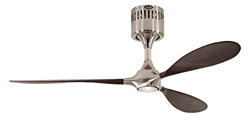 Plafondventilator CasaFan met licht 9313237 HELICO PADDEL Walnoot/geborsteld chroom