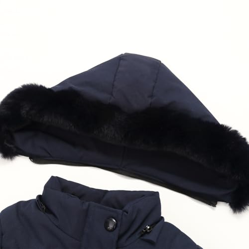 Little Girls Winter Coats Fleece Outwear Hooded Parka Puffer Jacket Snow Clothes3