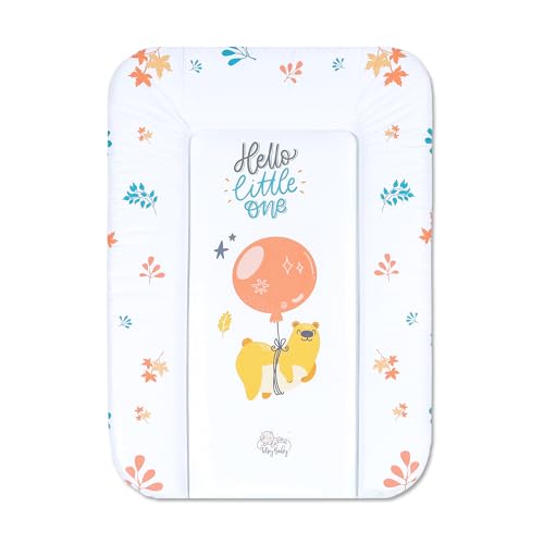 Wickelauflage Wickelunterlage abwaschbar und wasserdicht 70x50 cm - Wickelmatte zum Auflegen auf Wickeltisch Wickelaufsatz Wickelkommode oder Waschmaschine changing mat 70 x 50 Teddybären