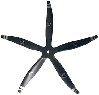 XOAR PJU 28 Inch 5-Blade Turbo RC Airplane Wood Propeller for RC Turboprop Engines (24x20 Pusher)