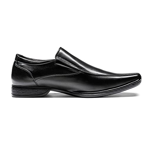 Bruno Marc Men's Classic Dress Loafers Square-Toe Slip-on Shoes3