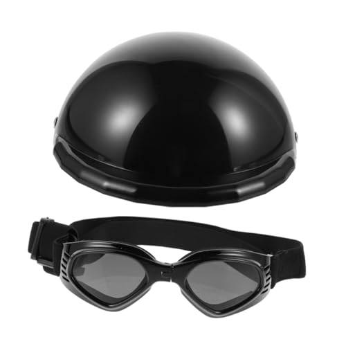 TOYANDONA Hunde Cosplay Helm Satz Mit Verstellbarer Größe Uv Schutz Sonnenbrille Haustierhelm Für Kleine Hunde Und Katzen Leichtes Und Langlebiges Dekorzubehör TOYANDONA Hunde Cosplay Helm Satz Mit Verstellbarer Größe Uv Schutz Sonnenbrille Haustierhelm Für Kleine Hunde Und Katzen Leichtes Und Langlebiges Dekorzubehör