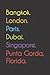Bangkok. London. Paris. Dubai. Singapore. Punta Gorda, Florida.: Funny Notebook | Journal | Diary, 110 pages, wide ruled paper. For people loving Punta Gorda, Florida.