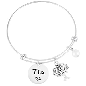 Kivosliviz Tia Gifts Bracelet for Women Best Tia Ever Gifts for Tia Tio Presents Tia Bracelets Jewelry Tia Bracelet