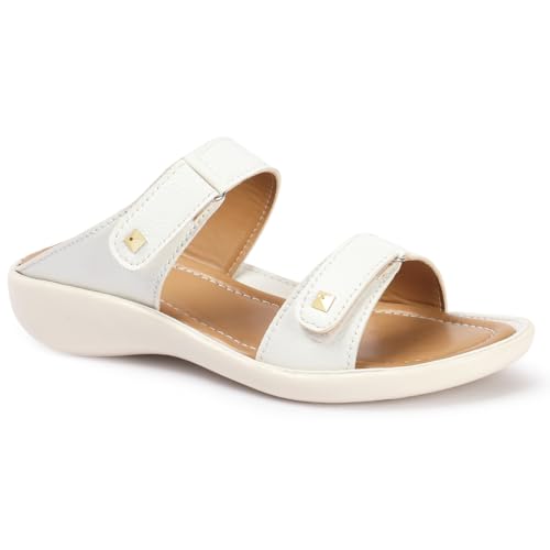 Image of LENSBURY Women Stylish Sandals Heel Flats Slip on Slippers I Stylish and Casual I Comfortable & Lightweight I LBFL52