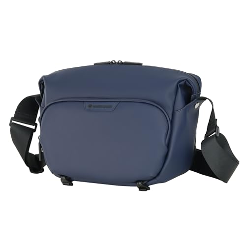 Image of Vanguard VEO Lite S7L Camera & Everyday Shoulder Bag (Navy) - Fits Mirrorless Camera + Multiple Lenses, Tablet Storage, Removable Dividers, Easy-Clean Water-Resistant Design