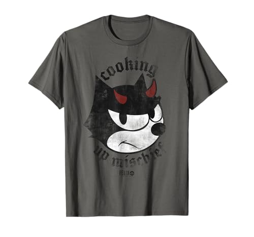 Felix The Cat Devil Horns Cooking Up Mischief Camiseta