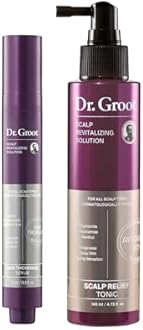 Dr. Groot Thickening Scalp Serum and Calming Tonic Set for Hair Loss – Clinical Results with Biotin and Rosemary for Hair Thinning, Shedding, Scalp Repair and Treatment