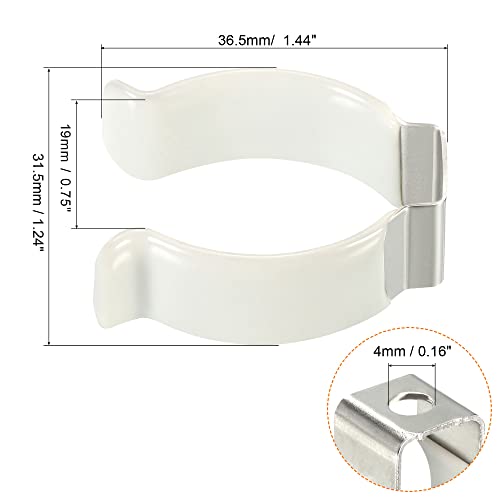 Image of MECCANIXITY T10 U Clips Holder Bracket for LED Light Bulb Mounting Bracket Support Stainless Steel Fluorescent Tube Holder Lighting Accessories Pack of 6