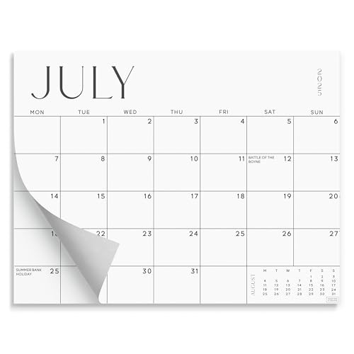 S&O Simple Magnetic Fridge Calendar from July 2025-Dec 2026 - Tear-Off Refrigerator Calendar to Track Events & Appointments - 18 Month Magnetic Planner for Fridge for Easy Planning-13.5'x10.5”in