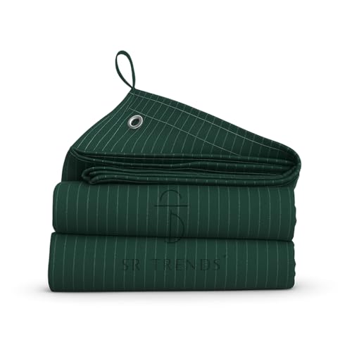 Image of 700 GSM Waterproof Tarpaulin | Durable, UV-Resistant Tarp for Outdoor, Construction & Camping (Green, 6 x 7.5 FT)