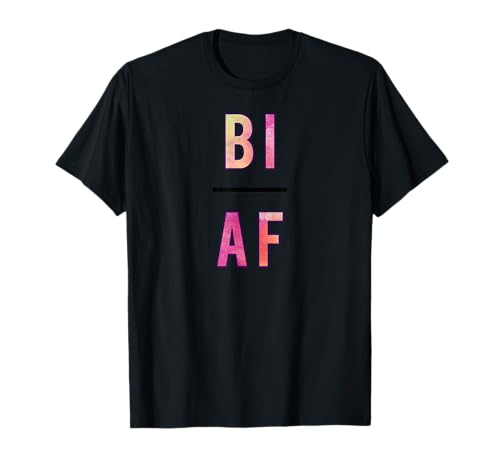 T-shirt Bi AF, bisexuel, LGBT, même sexe, égalité, unisexe T-Shirt