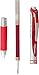 Pentel EnerGel RTX Retractable Gel Pen, Medium Point, 0.7mm, Red Ink, 3/Pack (BL77BP3B)