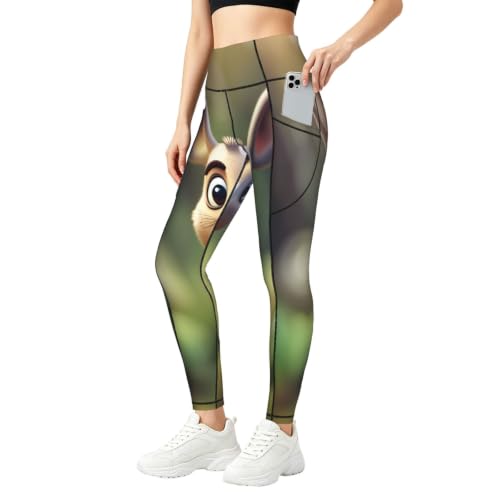 Pantalones de yoga con dibujos de canguro ideales para tus sesiones de running y pilates