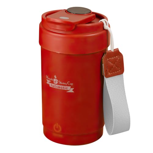 BDKMMS Self Stirring Mug, Automatic Magnetic Stirring Coffee Cup with Digital Temperature Display Rechargeable Mixing Espresso Cup for Home Office Travel Camping Car