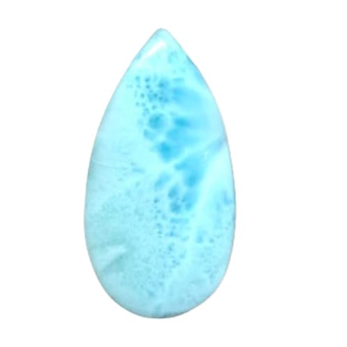 Larimar véritable en cabochon poire de haute qualité pour pendentif