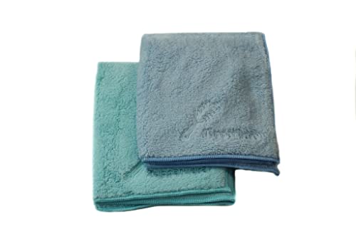Tupperware Dust- FaserPro light blue + mint cleaning cloth made from recycled material 38556