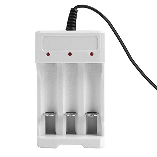 N/U Cargador universal con 3 ranuras USB para pilas recargables AA/AAA