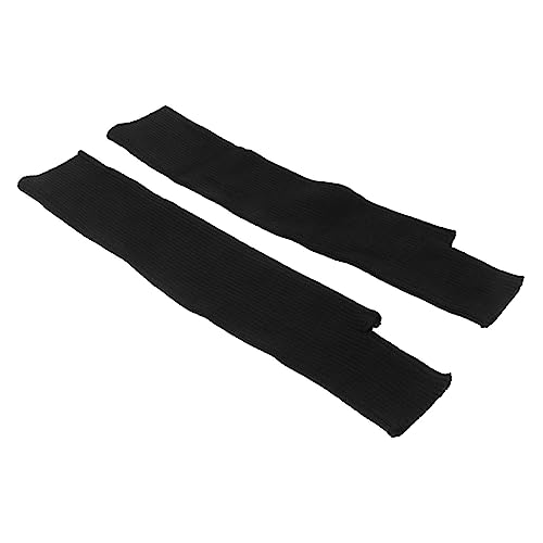 Holibanna Fingerless Long Gloves 2 Pairs Knitted Wool Mittens for Women Arm Warmer No Separation One Size for