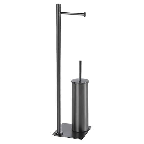Gedy Trilly Gun Metal Uchwyt na papier toaletowy i uchwyt na toaletę