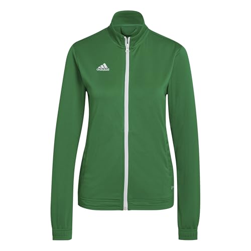 adidas Mujer Entrada 22 Track Jacket, Team Green / White, S