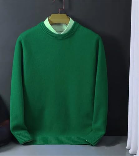 Men's O-Neck Pullover Sweater Soft Warm Knit Jumper Big Size Long Sleeve Casual Woolen Sweater Top3