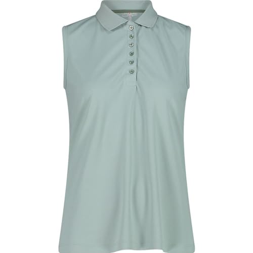 Polo mujer CMP 3t59776 en azul piscina XS con corte elegante