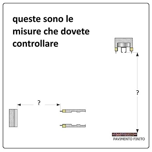 Anta Tresor Pure per controtelaio Essential scorrevole SCRIGNO Raso muro Grezza 60x210