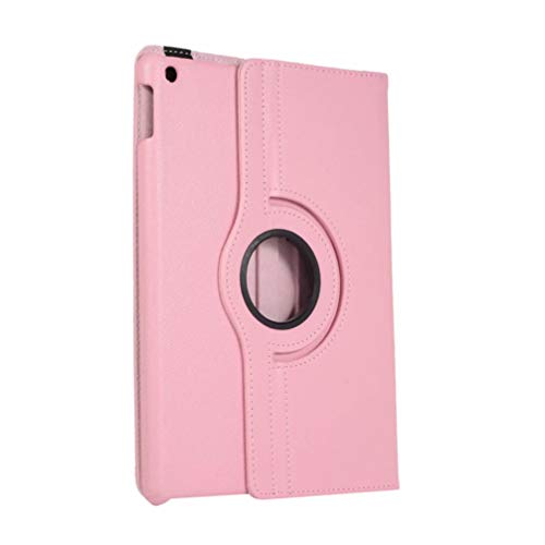 Uonlytech iPad 10.2 Case Leather 360 Degree Rotating Stand PU Tablet Folio Cover Protective Case Compatible for iPad 7th with Auto Wake/Sleep Pink