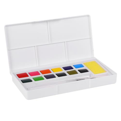 TEHAUX Himi Gouache Paint Set Solid Watercolor Pigments Watercolor Kit Easy to Blend for Artists The Go
