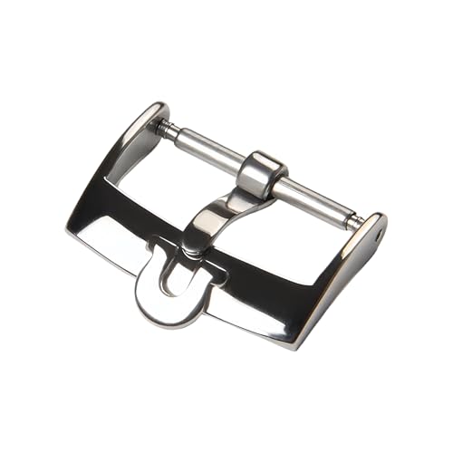 ROUHO Hebilla Correa Reloj Acero Inoxidable Pasador Accesorio Reloj para Omega De Ville-Plata 16mm ROUHO Hebilla Correa Reloj Acero Inoxidable Pasador Accesorio Reloj para Omega De Ville-Plata 16mm