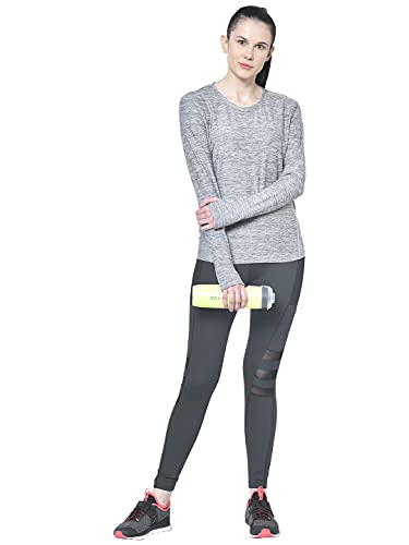 Image of CHKOKKO Women's High Rise Regular Fit Polyester Blend Sports Leggings (JSSTIGHT)