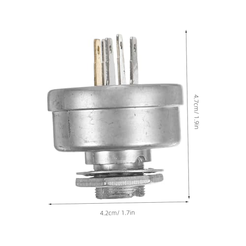 LAPYAPPE 芝刈り機用イグニッションスイッチ キー付き 点火スタータースイッチ 交換用 高精設計 装着 簡単取付け フロントエンジン対応