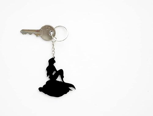 Key chain - Ariel - Mermaid Silhouette