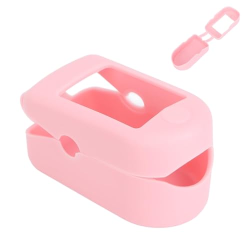 Funda para oxímetro de pulso rosa, compacta, portátil, suave, cómoda, estable, eficaz, protectora para monitores de salud al aire libre en el hogar, oxímetros de pulso atléticos y de aviación