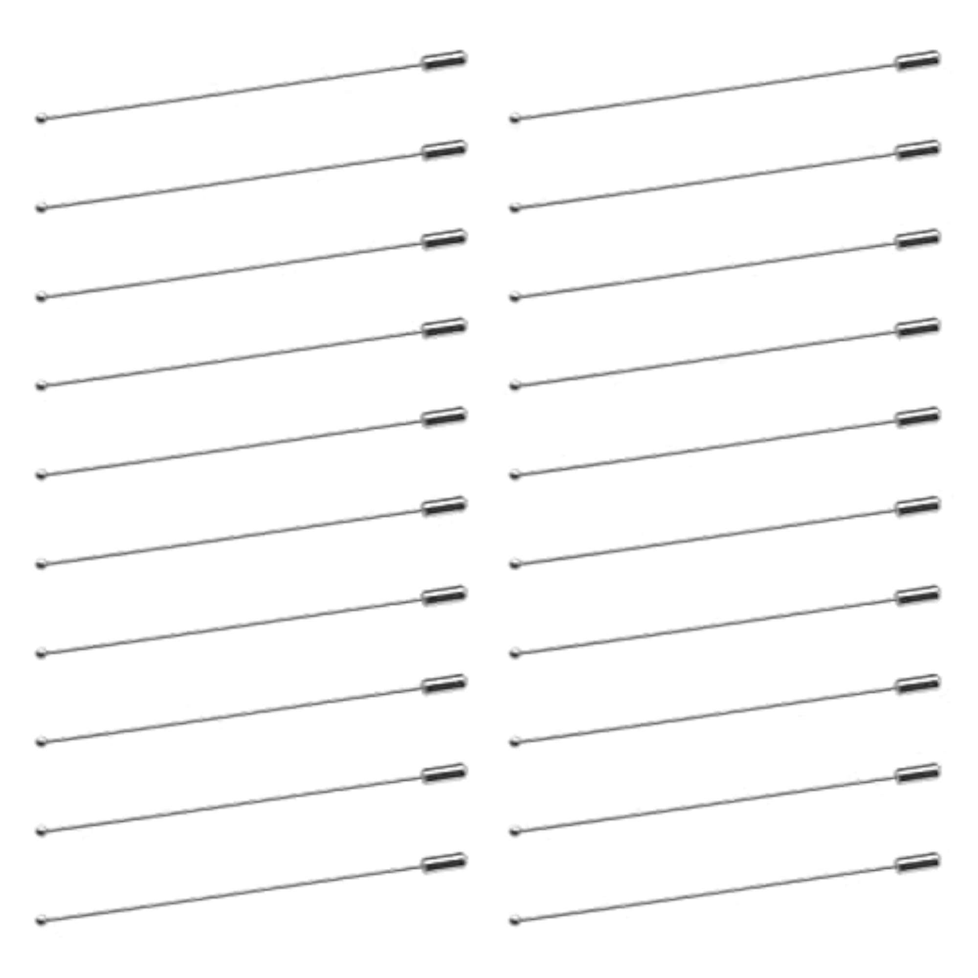 20 Pcs Metal Safety Pins Set, Decorative Accessories for Clothing