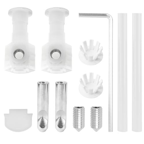 Fixation pour WC, Kit de Vis de Fixation Universel pour WC Suspendu, Accessoires pour L'installation de WC, Kit de Fixation pour WC Suspendu avec Clé de...