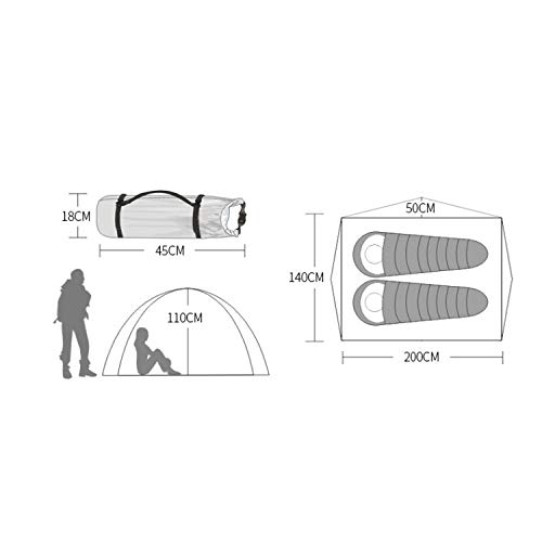 Carpa de Camping para 3-4 Personas, Impermeable, Montaje Rápido miniatura 2