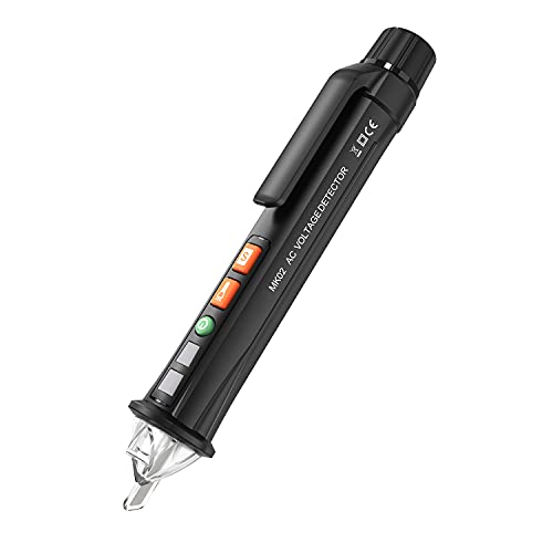 Voltage Tester, Non-Contact Voltage Tester Pen with Alarm Mode & Live/Null Wire Judgment, LED Flashlight Beeper Multi-Sensor, 12V-1000V/48V-1000V Electric Voltage Detector Pen