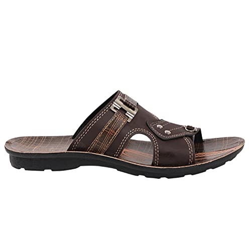 Image of TieFit Men's Stylish Slipper || Casual Flip Flop || Slip On for Men's||Thong Flip-Flops|UK 7-10