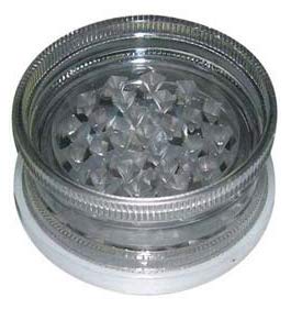 METIER® White Cap Acrylic Grinder Crusher for Men Women Adult | Size 2 Inch | Pack of 1