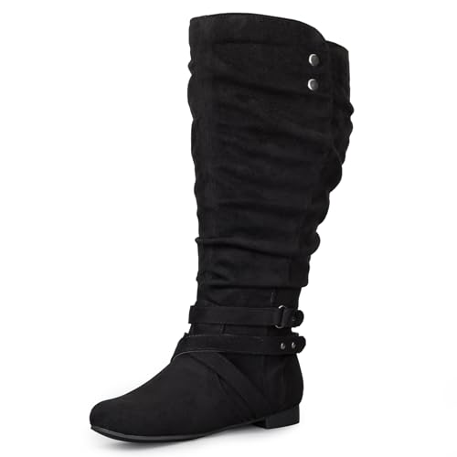 mysoft Womens Extra Wide Calf Boots