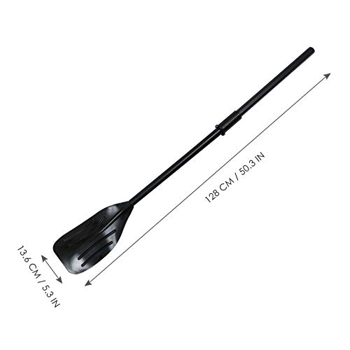 Besportble 1 Pair Kayak Paddle French Style Plastic Oars Detachable Shaft Kayaking Boating Oar With Paddle For Boat Kayak Jet Ski Paddle Boat Black #TOP4